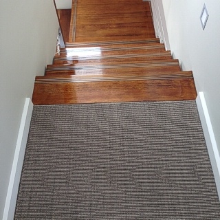 Fine Ribbed Granite Installed on New Underlay